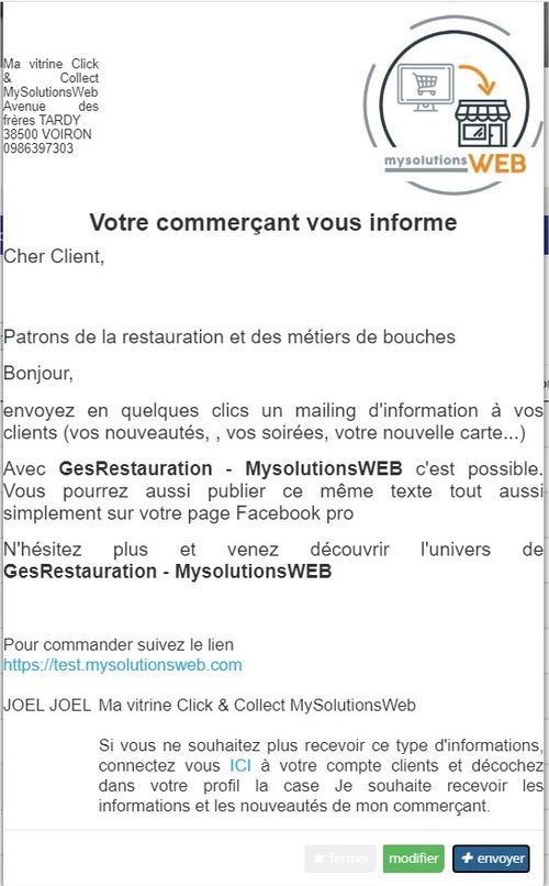 Restaurateurs, métiers de bouche, informez vos clients