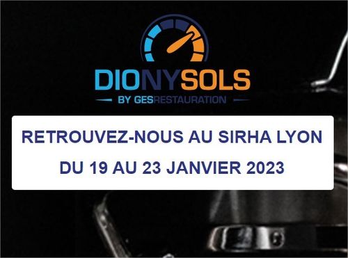 ERP Restaurant et métiers de bouches - DionySols Pilotage et Gestion au SIRHA 2023 - Stand 7D32