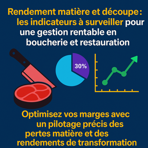 Rendement matière et découpe en boucherie - charcuterie : quels indicateurs pour une gestion rentable