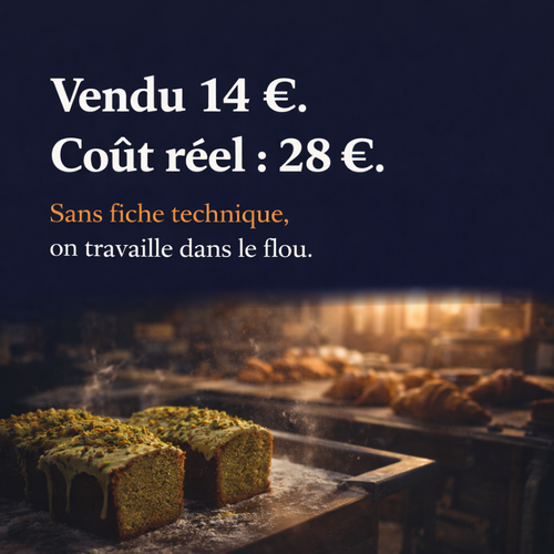 Fiche technique recette et pilotage mensuel en boulangerie