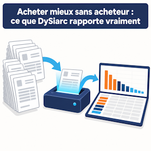 Factures fournisseurs lues par DySiarc et transformées en classeur d'analyse qui fait ressortir les produits pesant le plus dans les achats. Factures fournisseurs lues par DySiarc et transformées en classeur d'analyse qui fait ressortir les produits pesant le plus dans les achats.