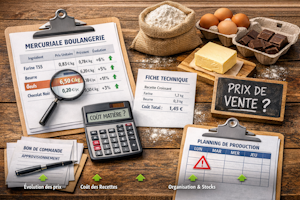 Mercuriale boulangerie : farine, beurre, chocolat et matières sensibles