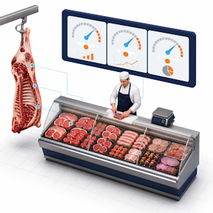 Rayon boucherie-charcuterie supermarché - Pilotage de la rentabilité